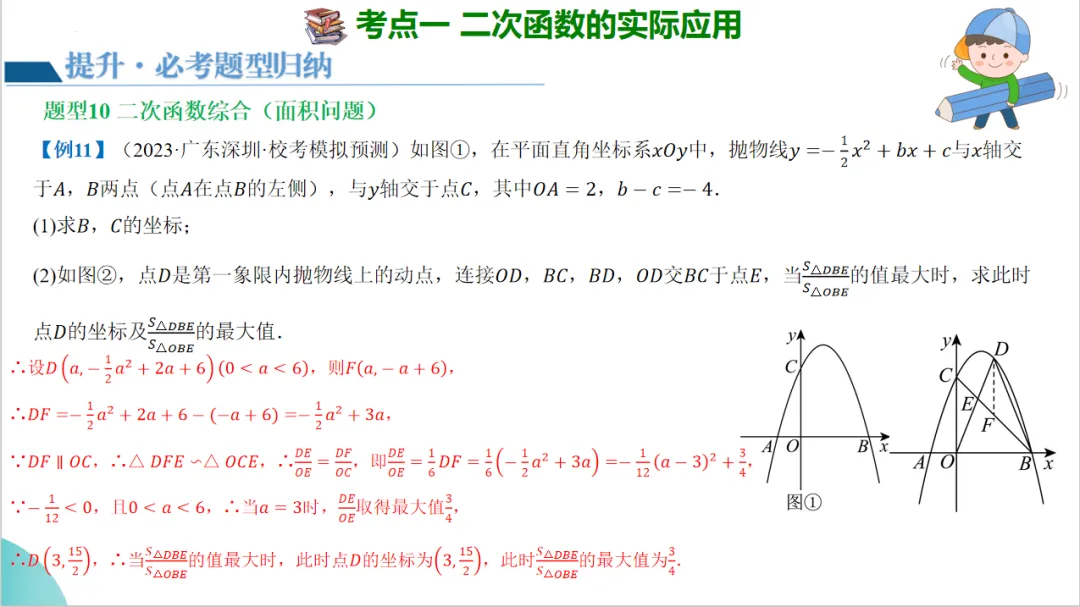 2024年中考数学一轮复习二次函数的应用 第35张
