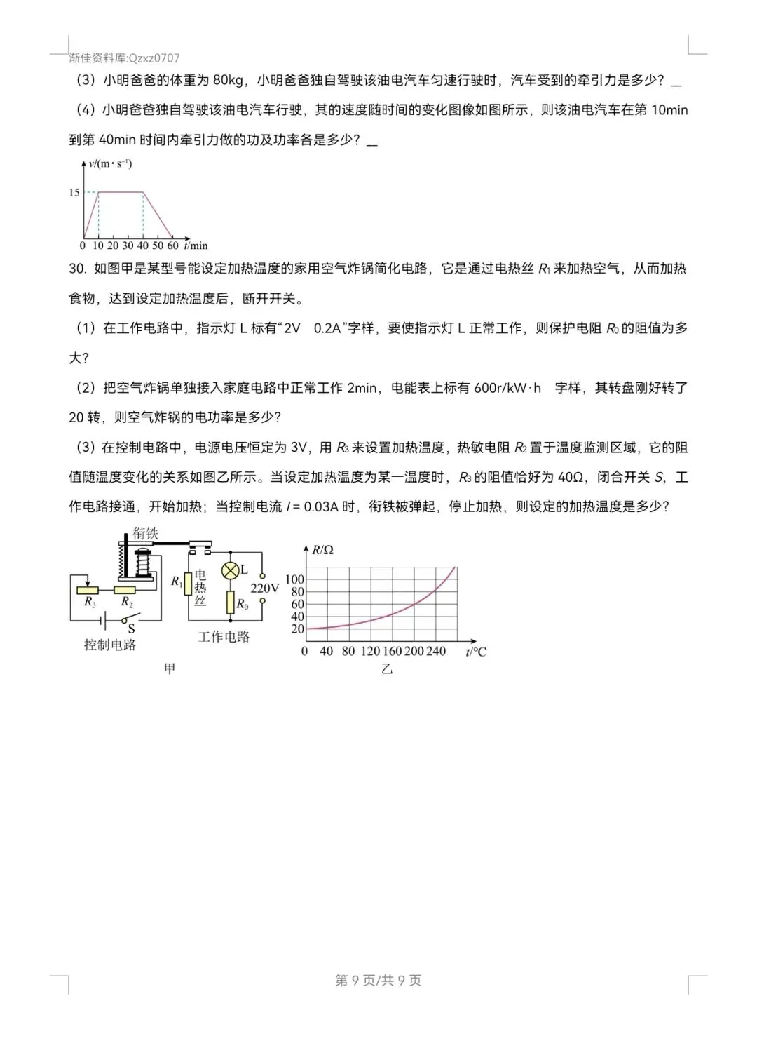渐佳数理化 | 2024年枣庄中考物理卷 真题+答案+解析 完整版 第9张 渐佳数理化 | 2024年枣庄中考物理卷 真题+答案+解析 完整版 第9张