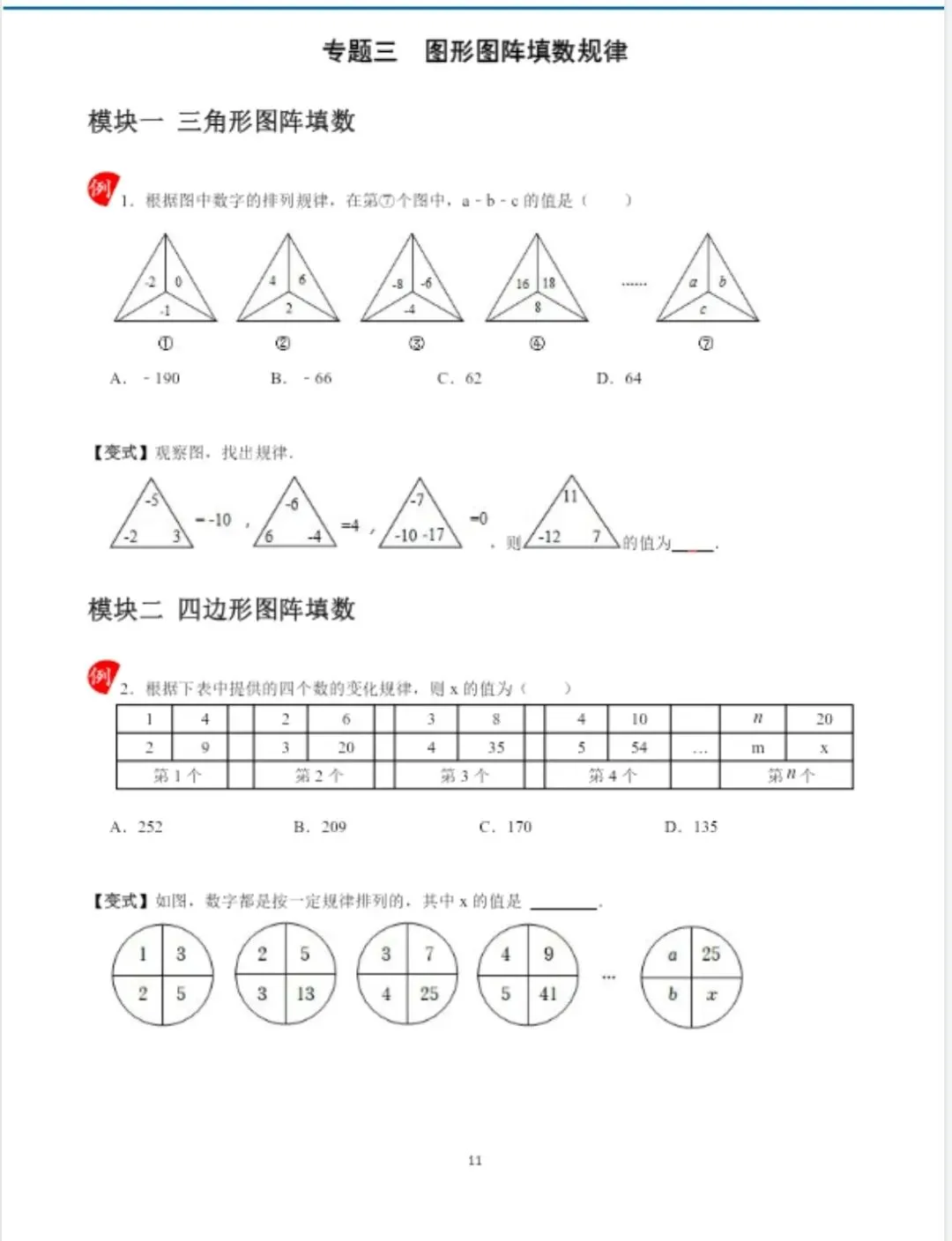中考找规律8大经典问题-第6张图片-四季读书网