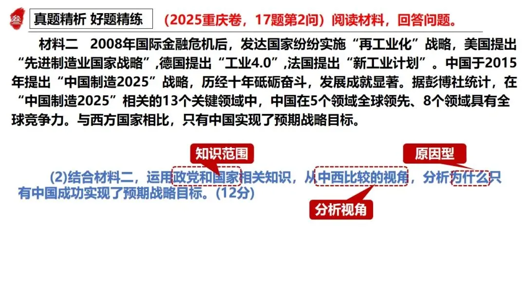 高正团队2026跟着真题学答题专题6 当代国际政治与经济 第29张