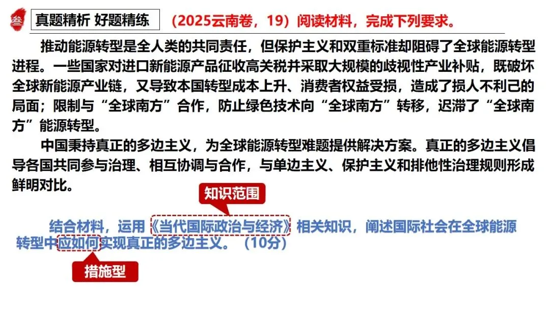高正团队2026跟着真题学答题专题6 当代国际政治与经济 第33张