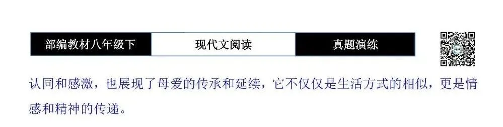 【现代文阅读-真题演练】八年级下-26-岁月把我雕刻成了你-思维导图+试题精析 第11张