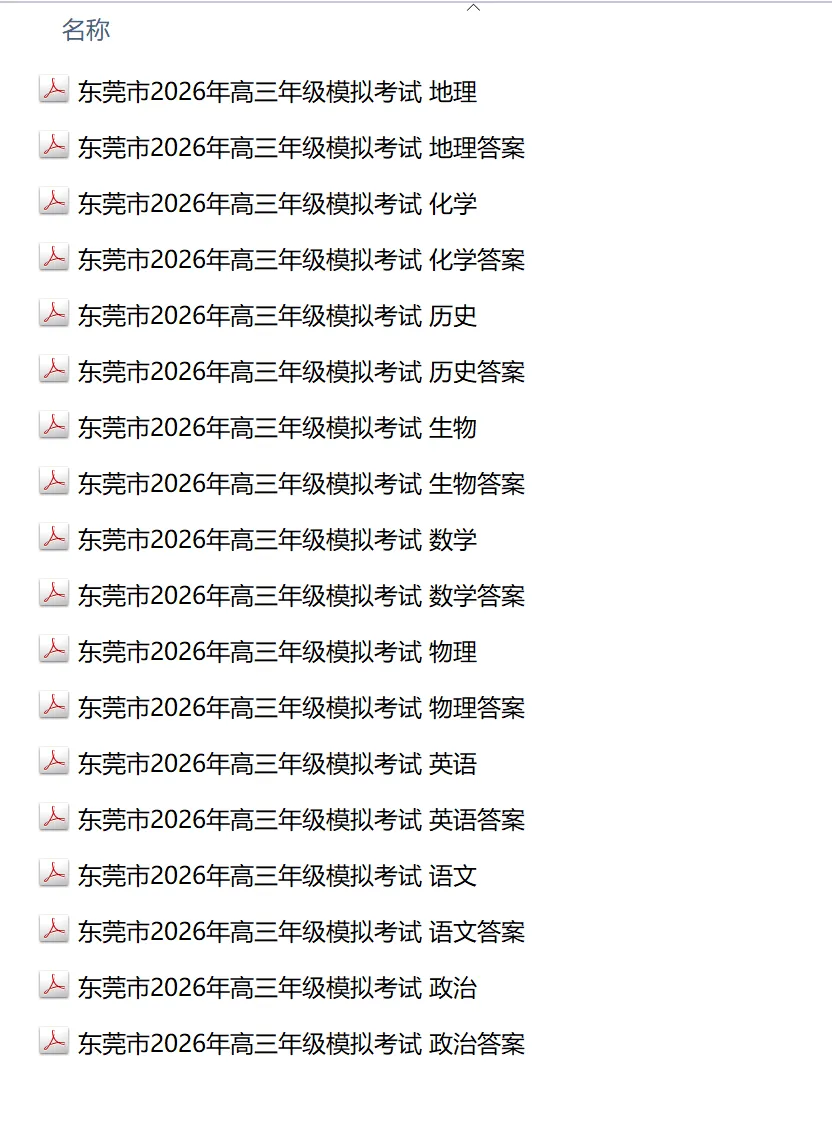 【广东卷】广东省东莞市2026年高三年级模拟考试(东莞一模) 第10张