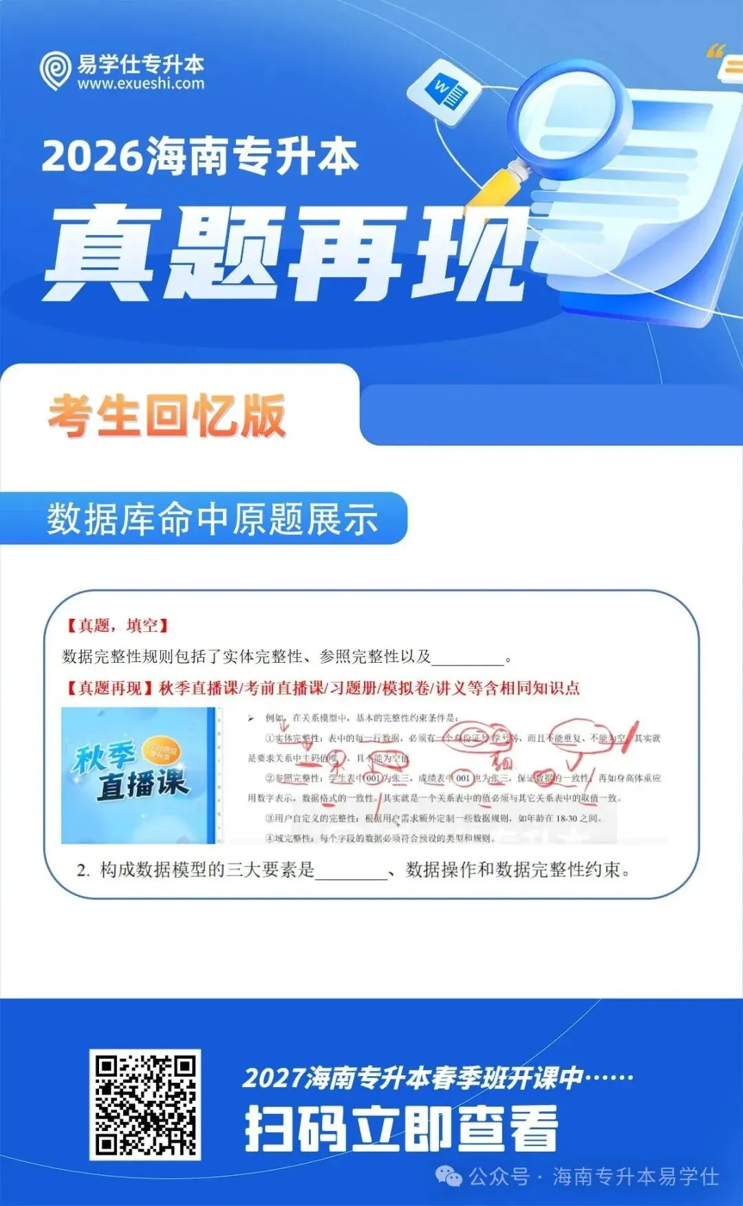 2026年海南专升本部分公共课+专业课真题还原! 第28张 2026年海南专升本部分公共课+专业课真题还原! 第28张