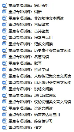 2026中考语文重点专项训练,打印一份给孩子,考试轻松冲刺110+! 第2张
