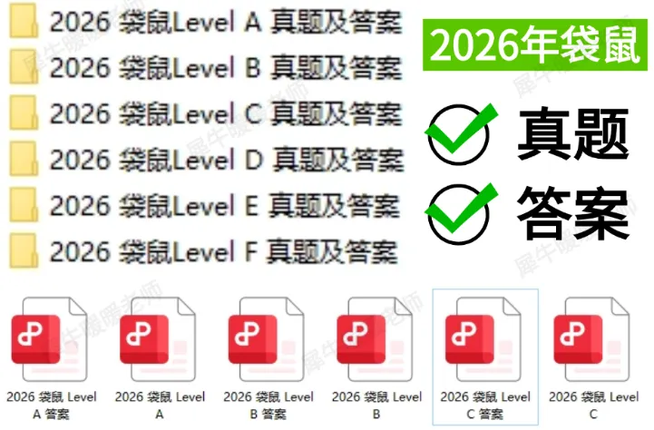 袋鼠竞赛考情分析|2026年袋鼠竞赛真题电子版分享!附分数线预测! 第2张