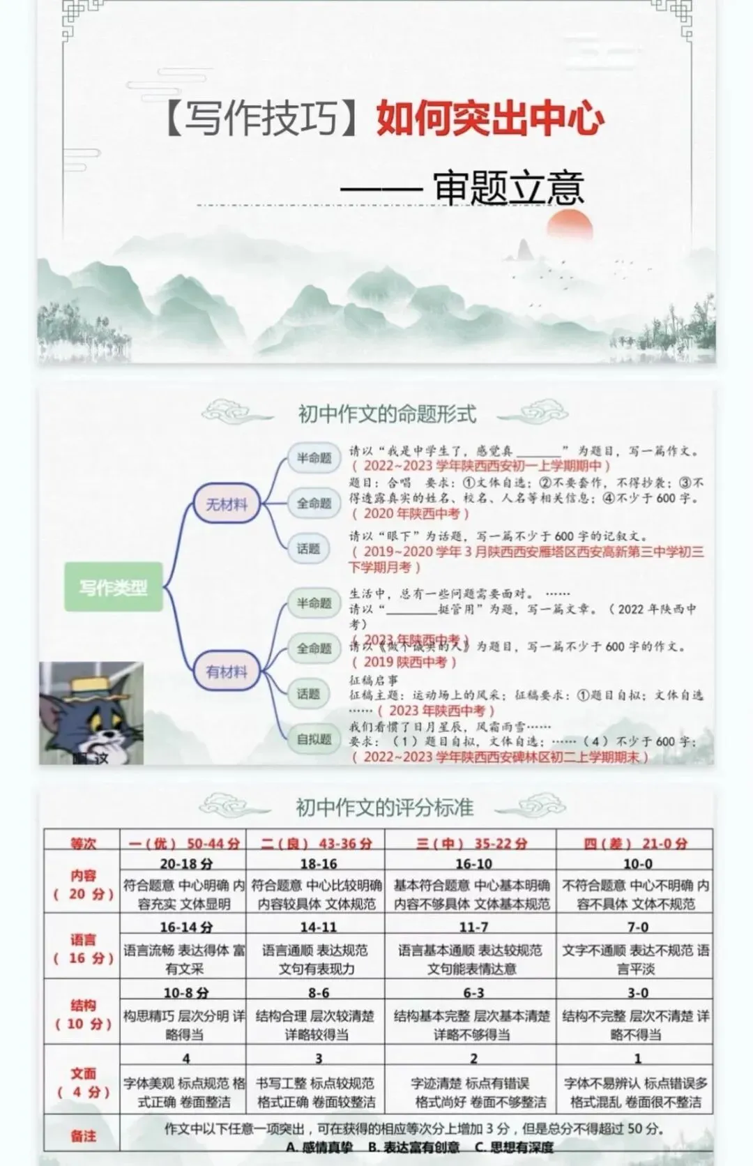 中考作文训练,如何突出中心! 第1张
