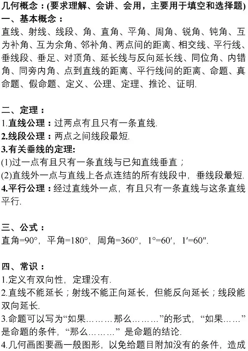 中考数学重点知识分类汇编 第16张