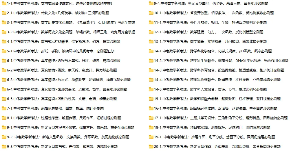 中考数学新考法:数与式*游戏情境,俄罗斯方块、幻方、扫雷必刷题(真题汇编,含答案) 第1张 中考数学新考法:数与式*游戏情境,俄罗斯方块、幻方、扫雷必刷题(真题汇编,含答案) 第1张