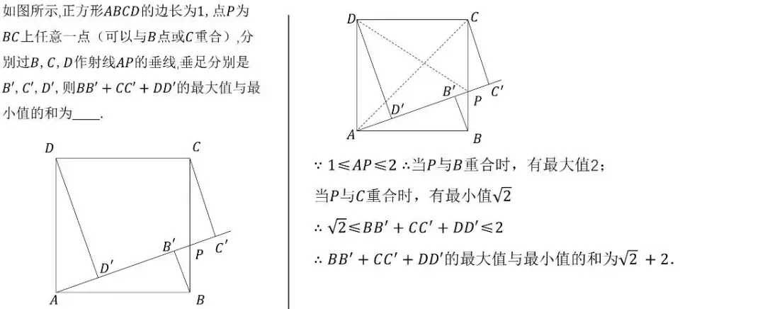中考数学动点最值问题模型和例题详解 第24张