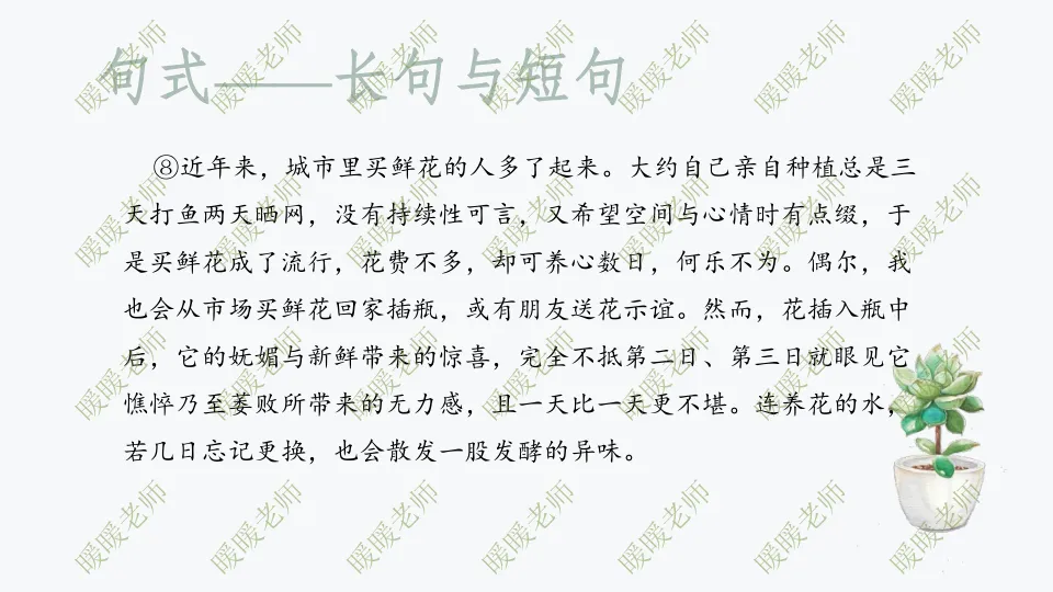 中考复习——记叙文题型与技巧-赏析类(句式) 课件89页-第13张图片-四季读书网