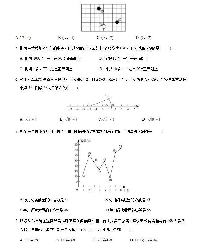 【贵州专用】2026年中考数学第一次模拟考试 (原卷版+解析版+答题卡) 第3张 【贵州专用】2026年中考数学第一次模拟考试 (原卷版+解析版+答题卡) 第3张