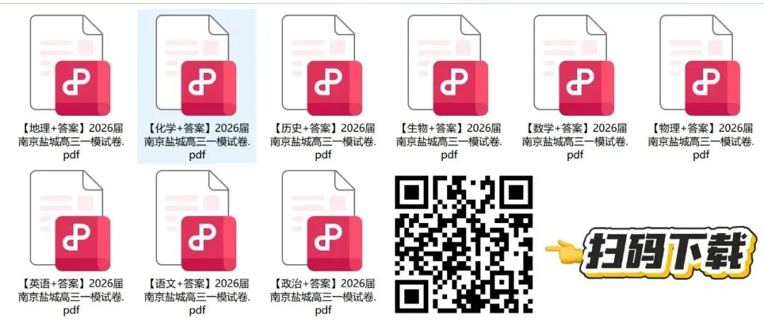2026届南京高三一模划线出炉!附一模真题下载 第7张
