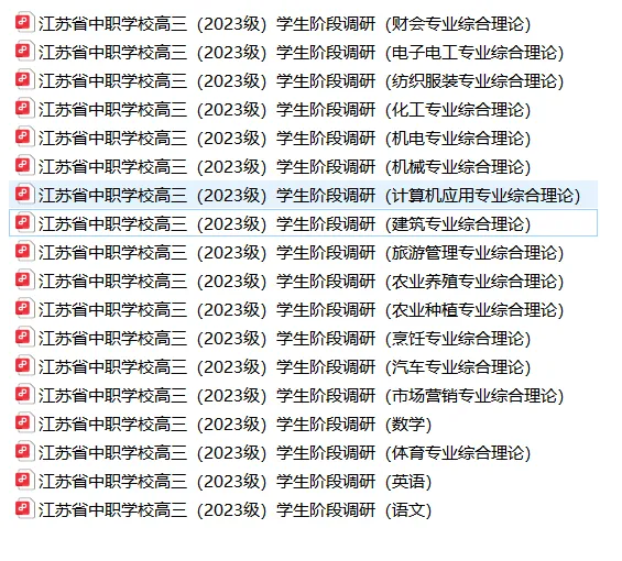 江苏省职教高考联合体第二次模拟考试(语数英+理论) 第5张 江苏省职教高考联合体第二次模拟考试(语数英+理论) 第5张