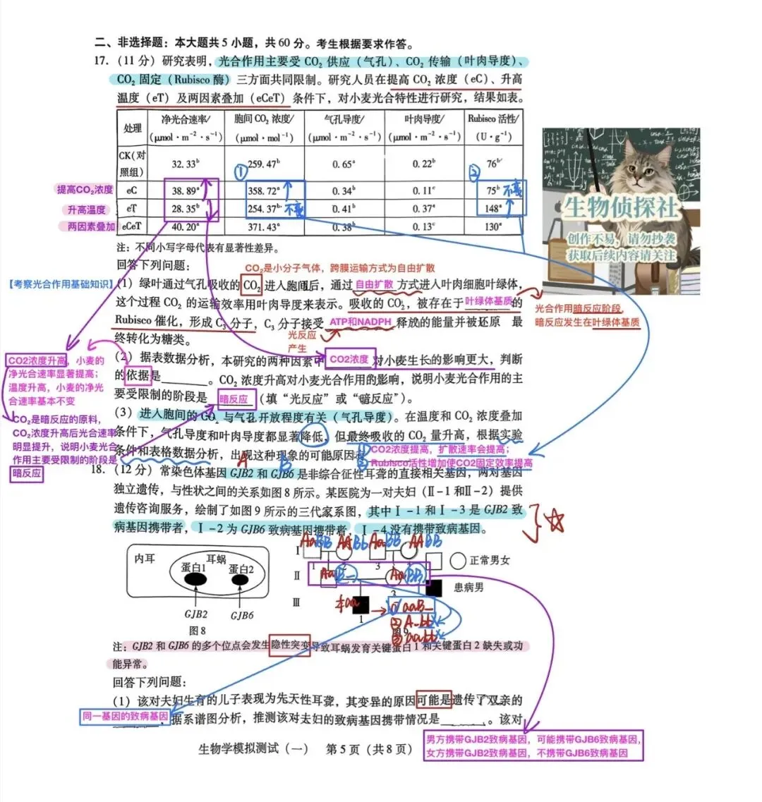 (必练优质卷)2026届广东一模生物试卷(试卷解析) 第5张 (必练优质卷)2026届广东一模生物试卷(试卷解析) 第5张