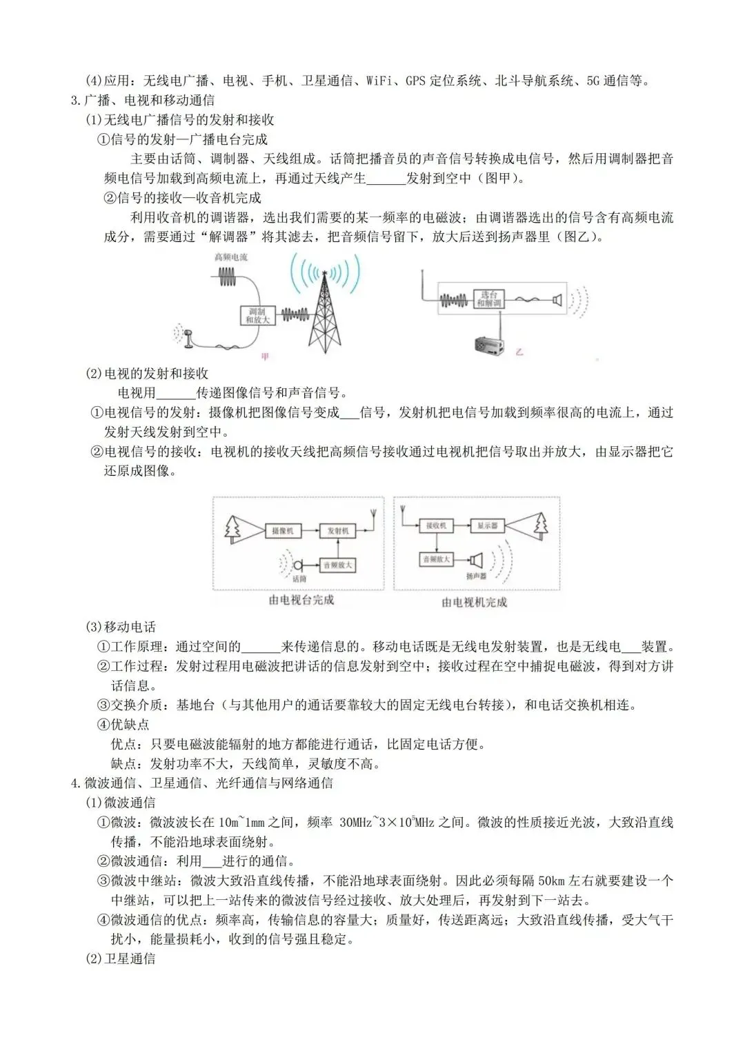 中考物理一轮复习20——信息与能源 第2张