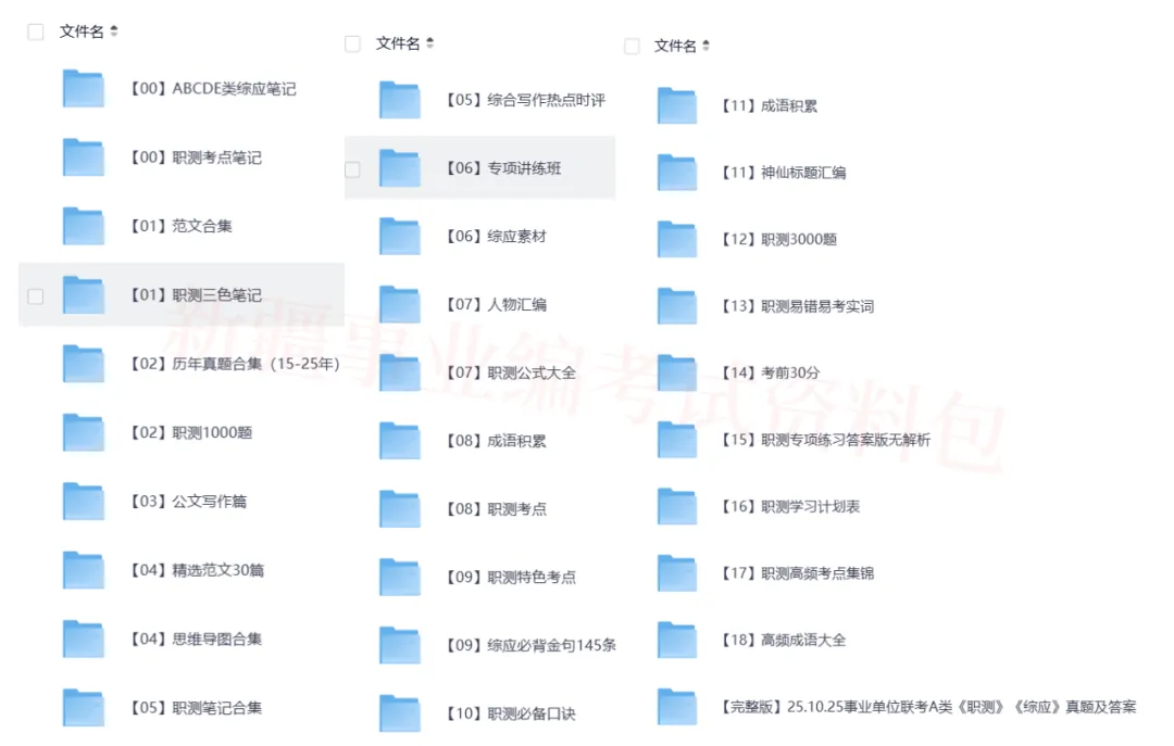 新疆省2025年事业单位真题答案全套资料包PDF版网盘下载(联考+各省份,职测+综应,ABCDE类)直接下载打印 第3张