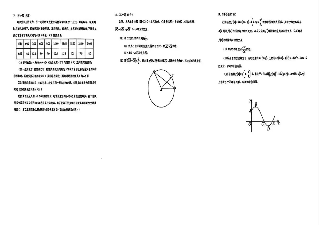 省实验2026高一下三月考数学试卷含答案 第4张 省实验2026高一下三月考数学试卷含答案 第4张