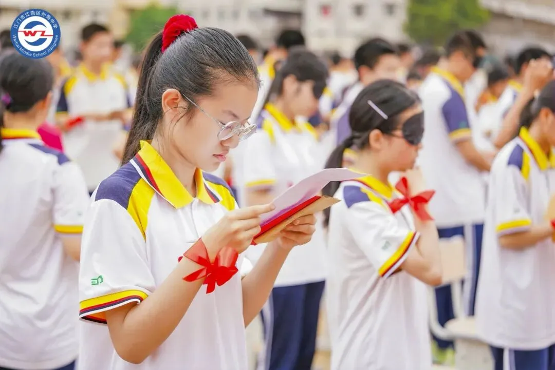 百日策马闯雄关,一朝亮剑赢中考 | 五邑大学第一附属中学(外海中学)2026年百日誓师大会-第30张图片-四季读书网