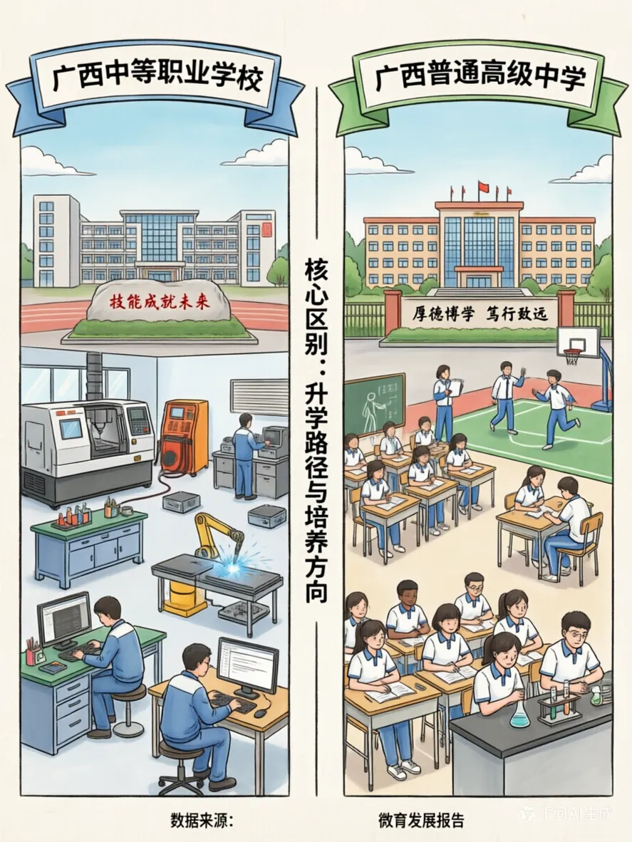 中考后抉择:广西中职与普高,两条赛道,同样精彩!-第3张图片-四季读书网 中考后抉择:广西中职与普高,两条赛道,同样精彩!-第3张图片-四季读书网