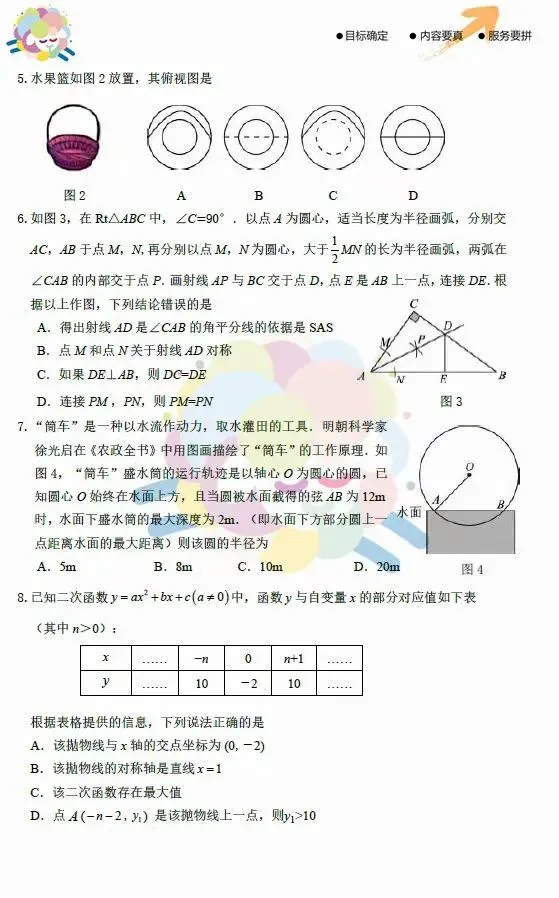 【中考真题】2026鄂尔多斯中考一模(数学卷) 第3张