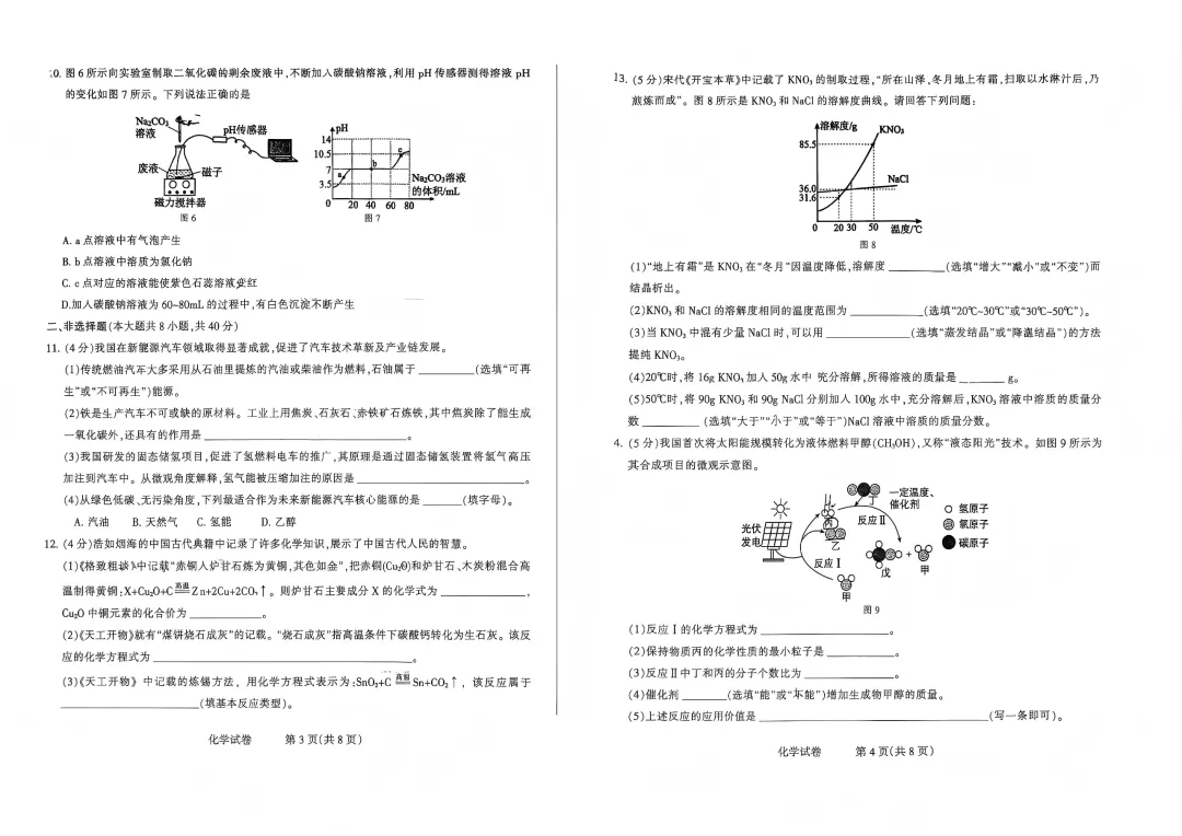 【模拟试卷领取】2026年石家庄长安区初三一模语文/物理/化学/历史 第10张