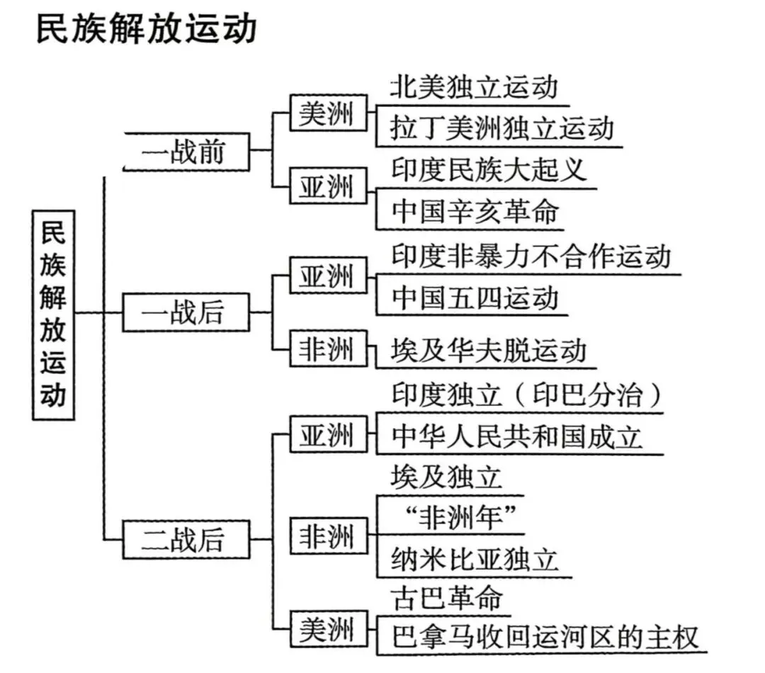 中考历史 | 民族解放运动-第1张图片-四季读书网 中考历史 | 民族解放运动-第1张图片-四季读书网