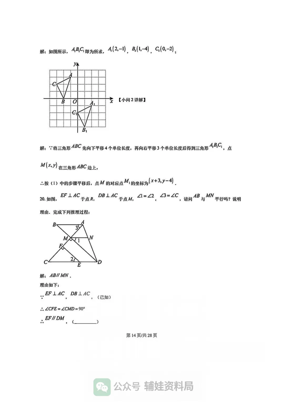 【七下数学期中考】福州市华伦中学2024-2025学年初一下册数学期中培优真题试卷含答案-第19张图片-四季读书网