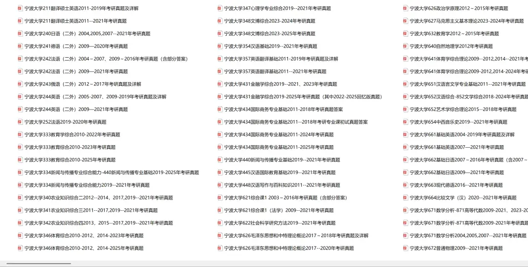宁波大学考研专业课历年真题汇总(含2026真题)-第2张图片-四季读书网 宁波大学考研专业课历年真题汇总(含2026真题)-第2张图片-四季读书网
