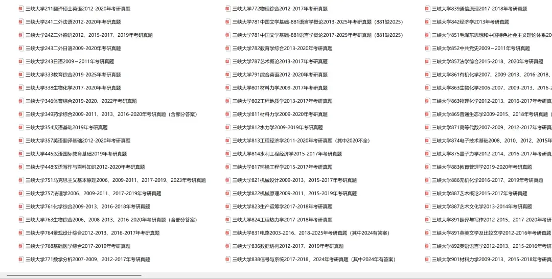 三峡大学考研专业课历年真题汇总(含2026真题) 第2张 三峡大学考研专业课历年真题汇总(含2026真题) 第2张