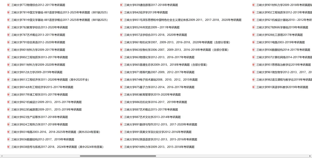三峡大学考研专业课历年真题汇总(含2026真题) 第3张 三峡大学考研专业课历年真题汇总(含2026真题) 第3张