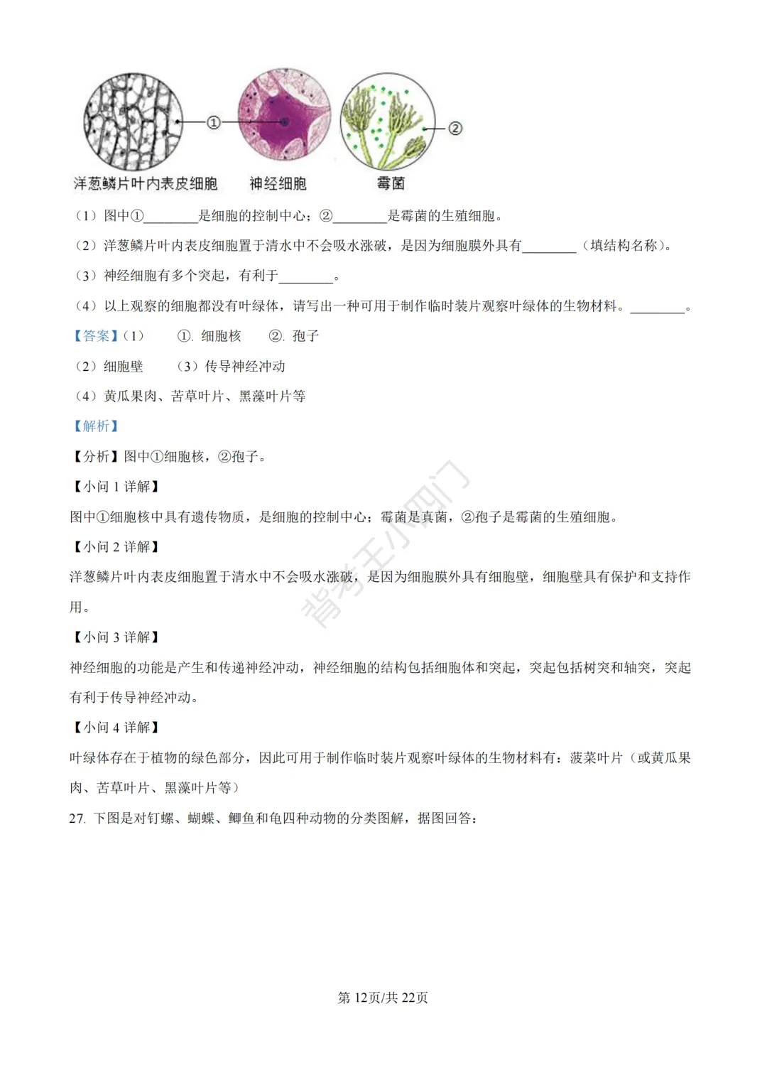 湖南省长沙市2025年中考小四门真题及答案解析(生物/地理/历史/道法)-第20张图片-四季读书网 湖南省长沙市2025年中考小四门真题及答案解析(生物/地理/历史/道法)-第20张图片-四季读书网