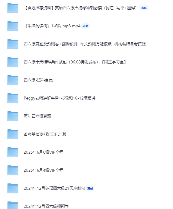 四六级全套资料|真题+技巧+词汇全齐!可打印-第1张图片-四季读书网