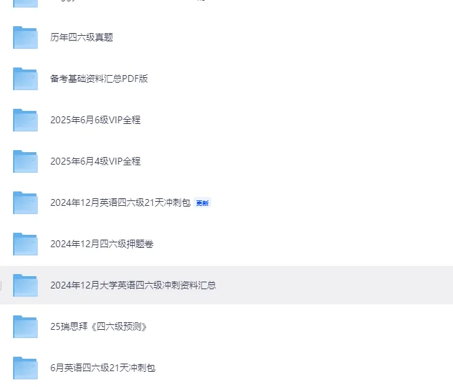 四六级全套资料|真题+技巧+词汇全齐!可打印-第2张图片-四季读书网