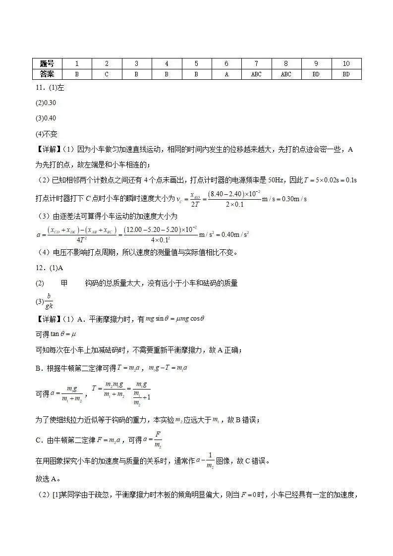 《高中试卷》邵阳市第二中学2025-2026学年高一上学期学科竞赛物理(含答案)-第8张图片-四季读书网
