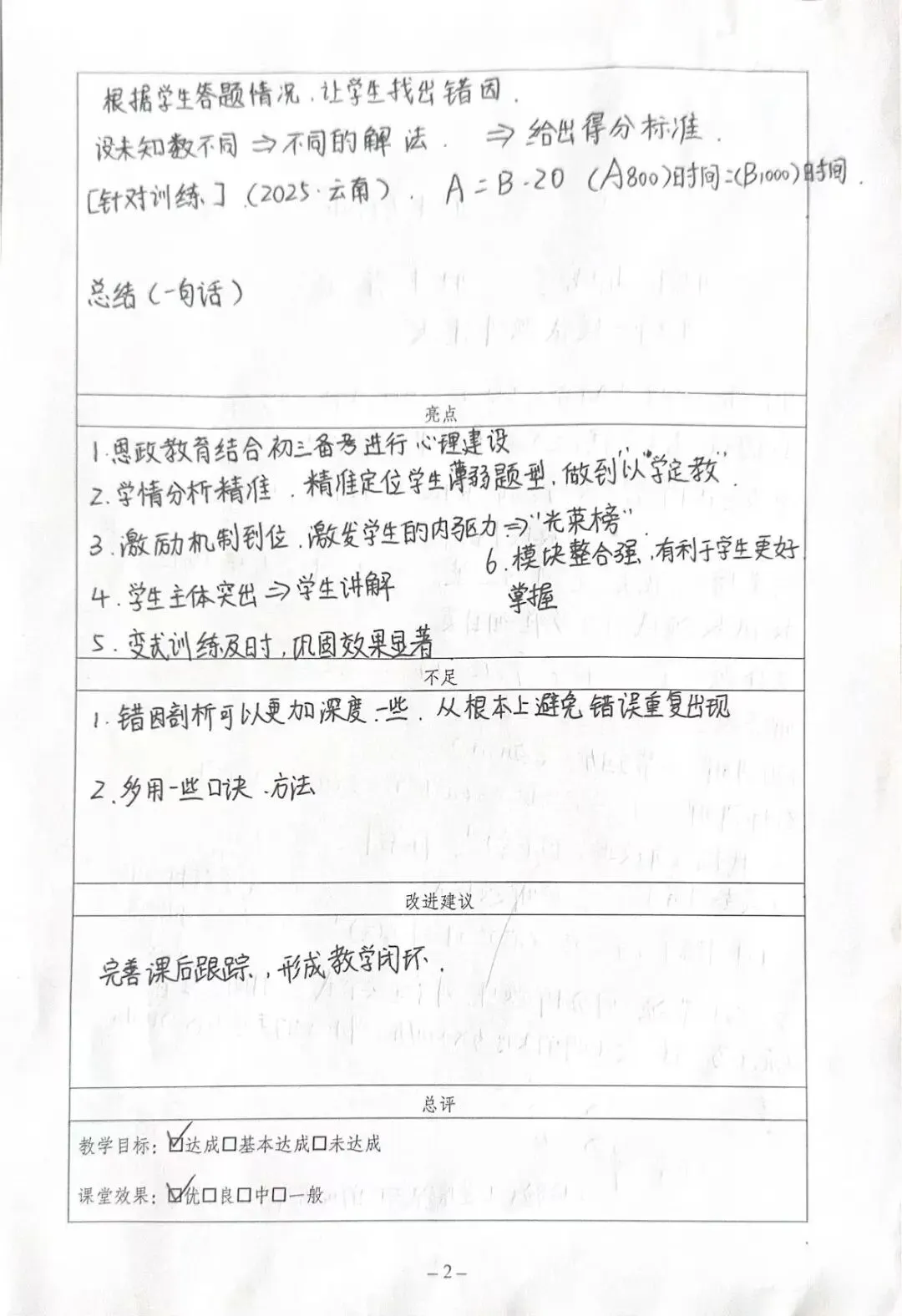 【第2期】深耕试卷讲评·聚力提质赋能——开远市初中数学徐冬敏名师工作室课后研学沙龙-第18张图片-四季读书网 【第2期】深耕试卷讲评·聚力提质赋能——开远市初中数学徐冬敏名师工作室课后研学沙龙-第18张图片-四季读书网