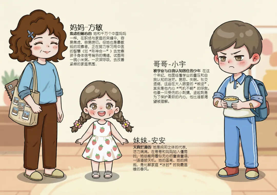 漫画《中医守童心》①丨65分数学试卷引发的早餐风波 第5张 漫画《中医守童心》①丨65分数学试卷引发的早餐风波 第5张