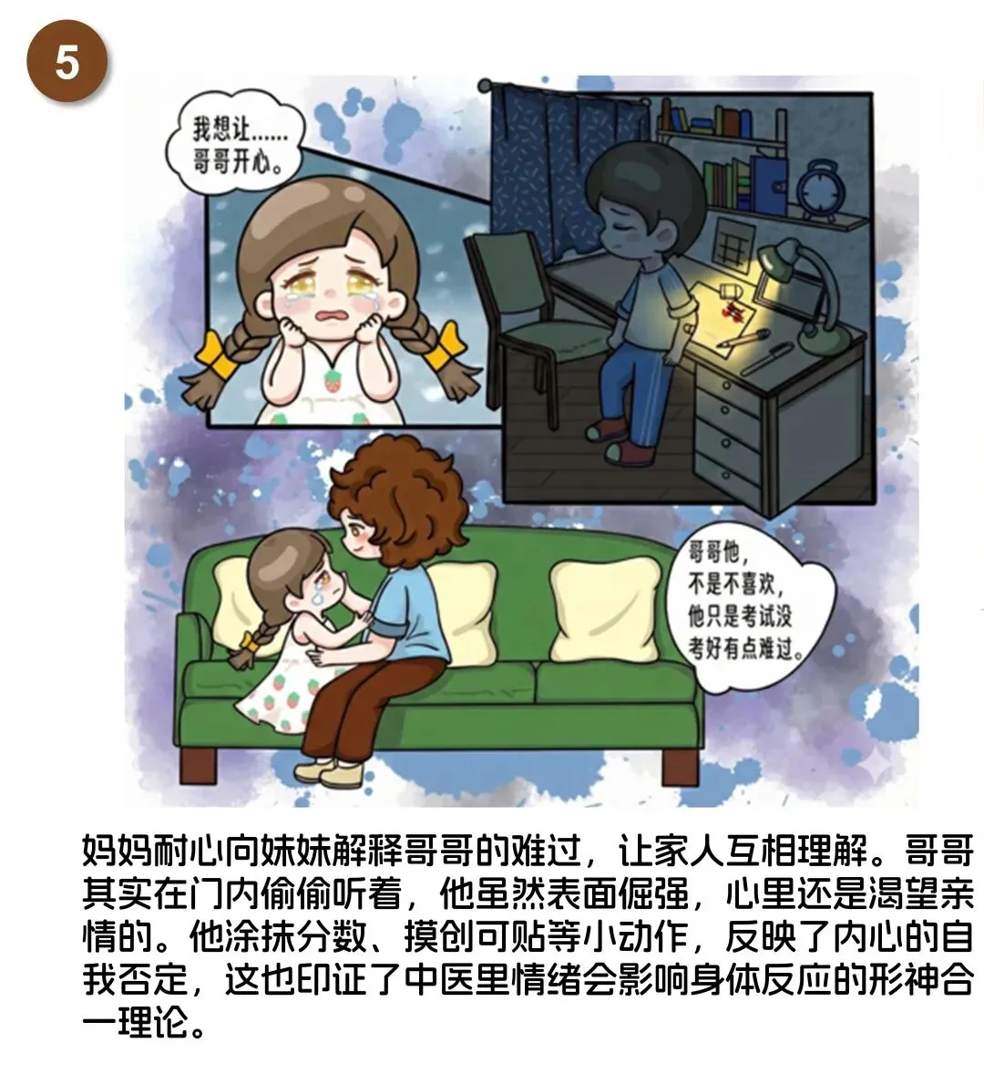 漫画《中医守童心》①丨65分数学试卷引发的早餐风波 第15张 漫画《中医守童心》①丨65分数学试卷引发的早餐风波 第15张