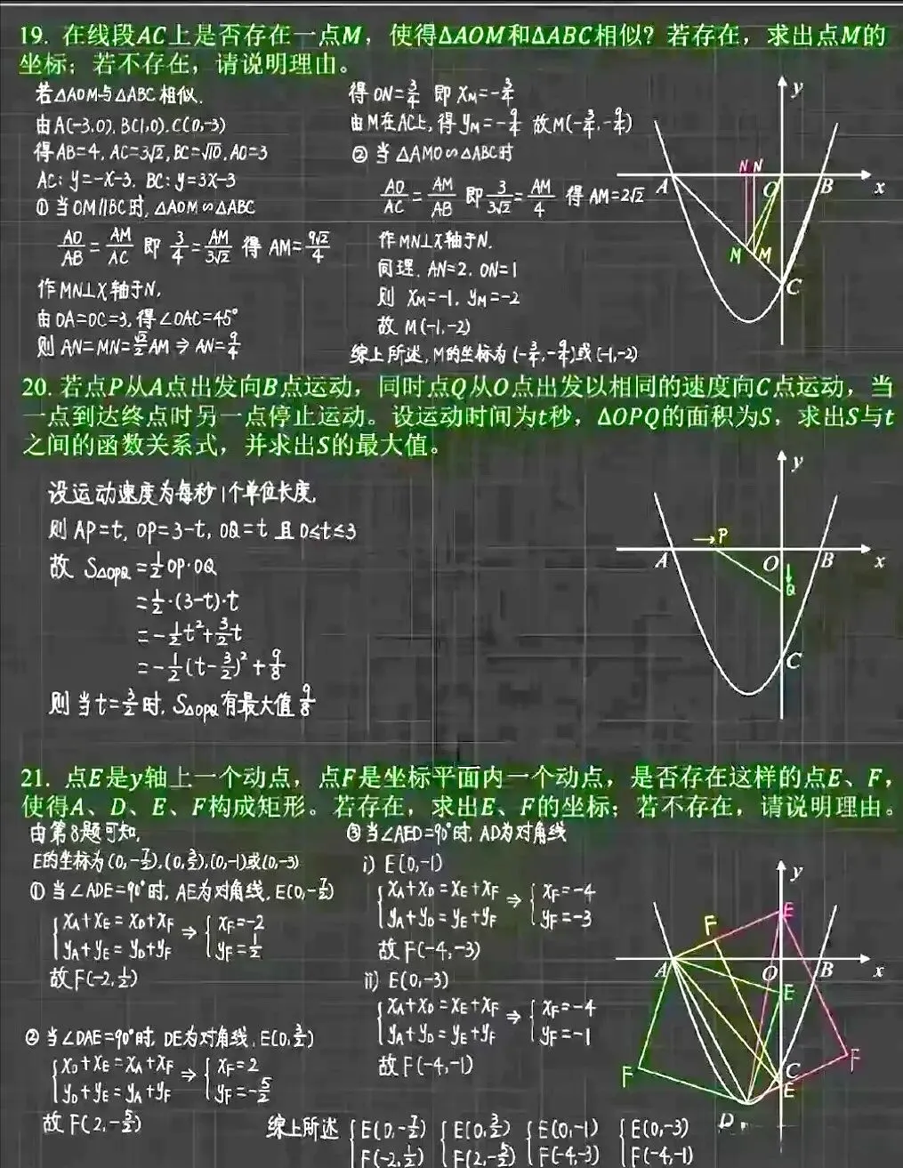 中考数学二次函数经典36题,考试压轴题常见! 第8张 中考数学二次函数经典36题,考试压轴题常见! 第8张