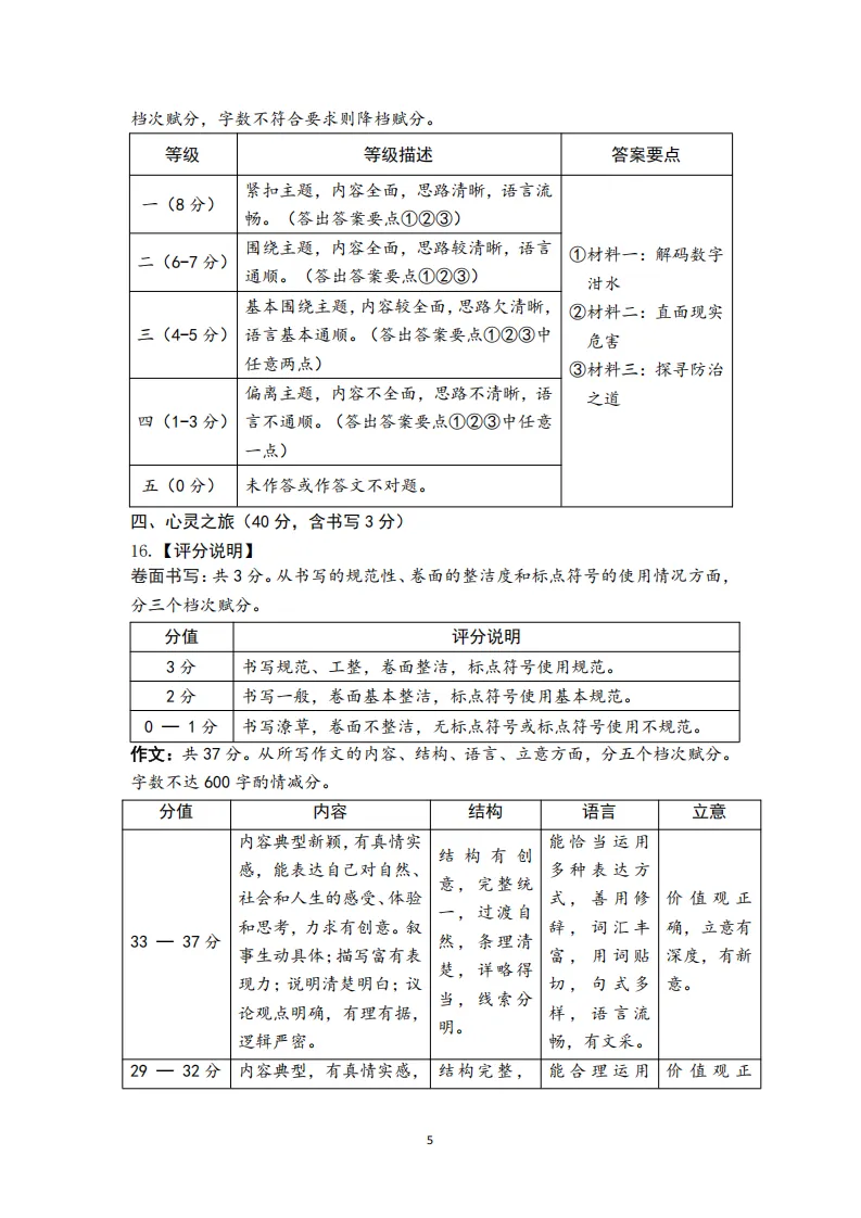 2026年名校模拟3月语文试卷及答案 第14张