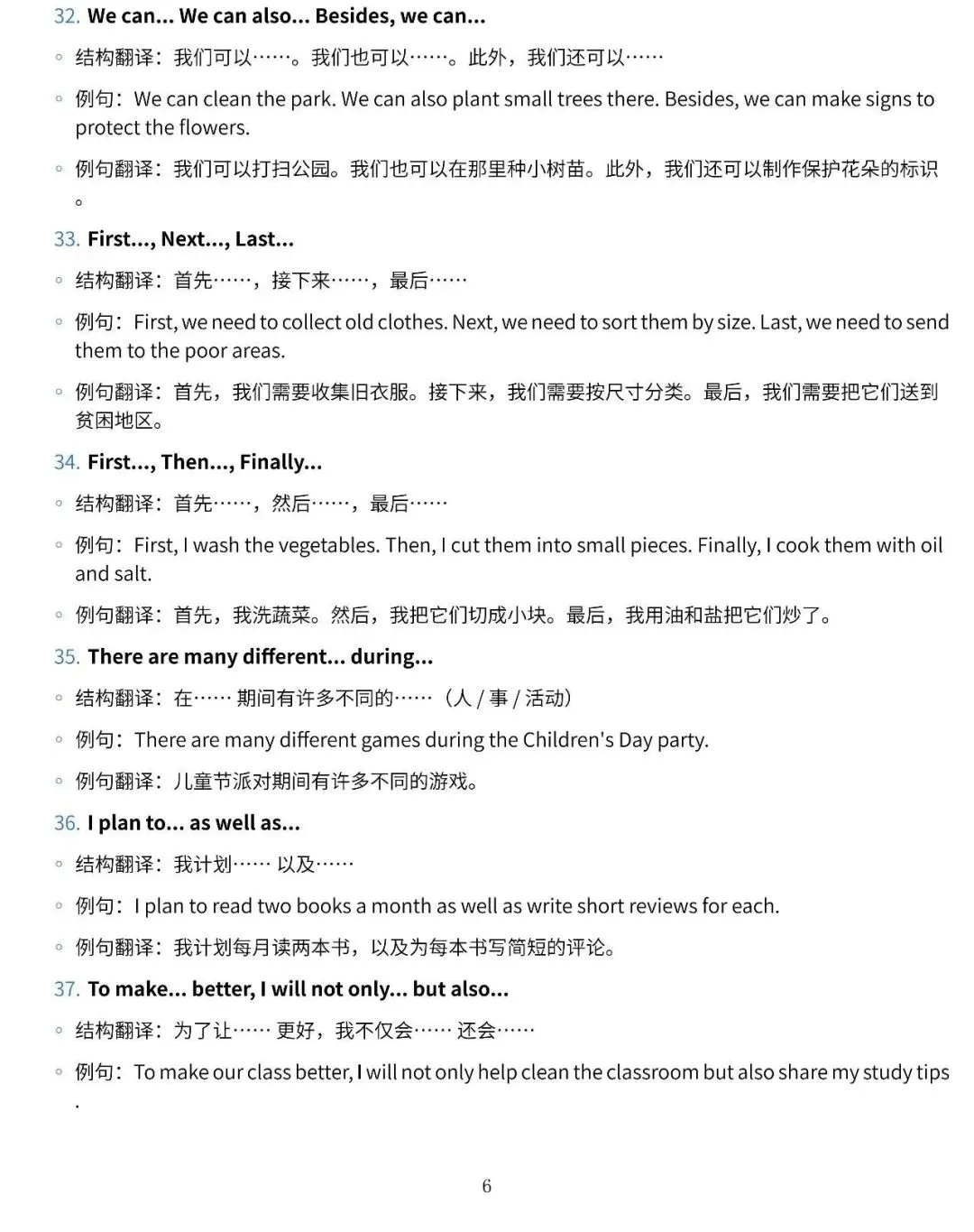 中考英语100个写作高分句子结构,搞定各种英语写作题型!-第6张图片-四季读书网 中考英语100个写作高分句子结构,搞定各种英语写作题型!-第6张图片-四季读书网