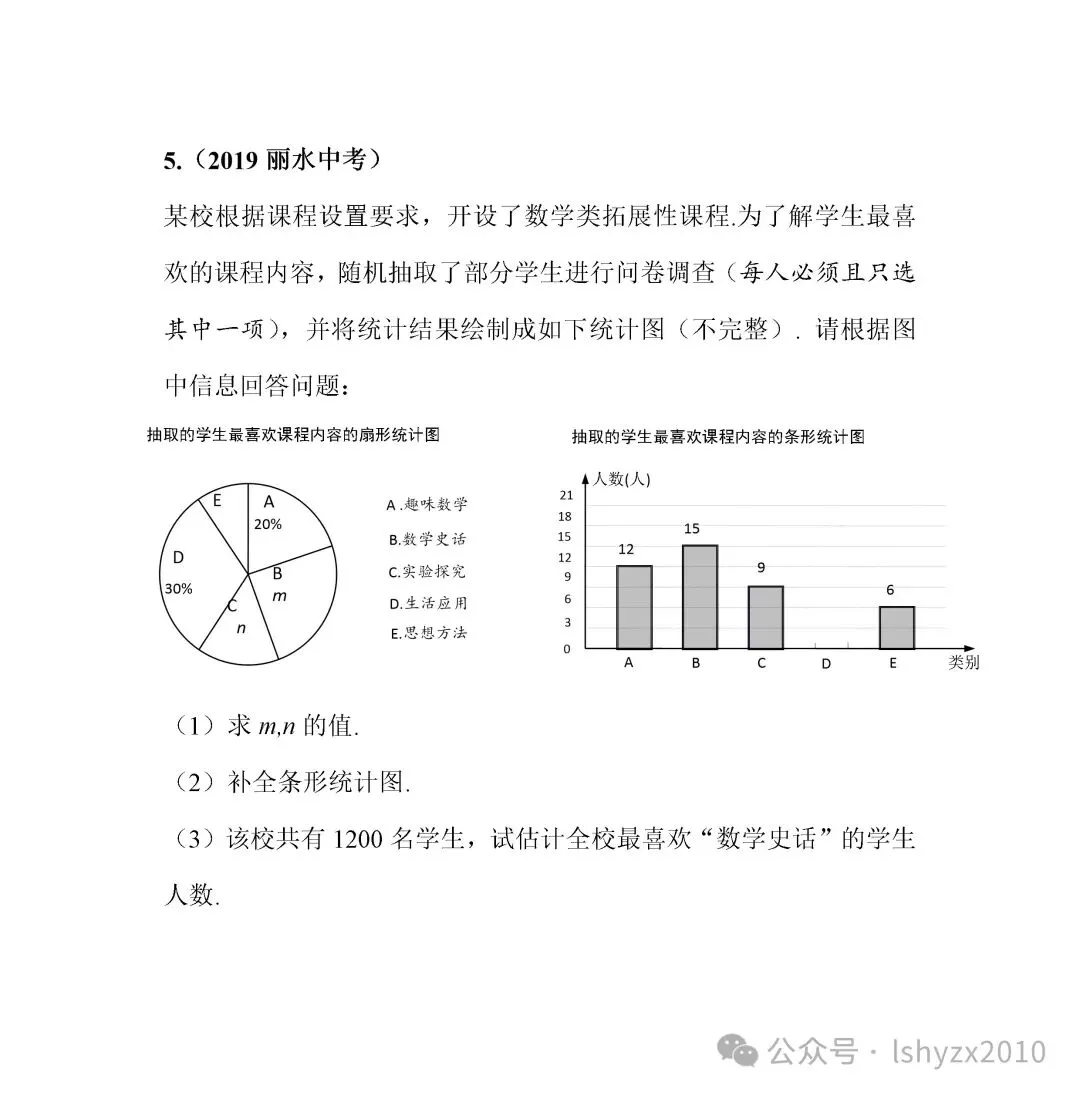 中考统计类真题呈现-第5张图片-四季读书网