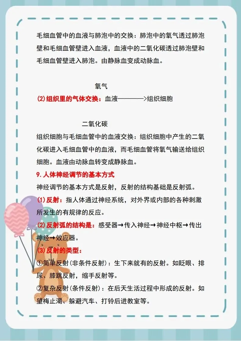 【中考生物】复习必备,十大专题考点梳理-第16张图片-四季读书网