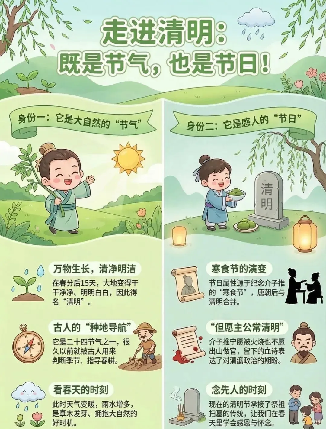 中考英语必看|清明节双语科普:传统习俗+核心考点,一文吃透!-第3张图片-四季读书网 中考英语必看|清明节双语科普:传统习俗+核心考点,一文吃透!-第3张图片-四季读书网