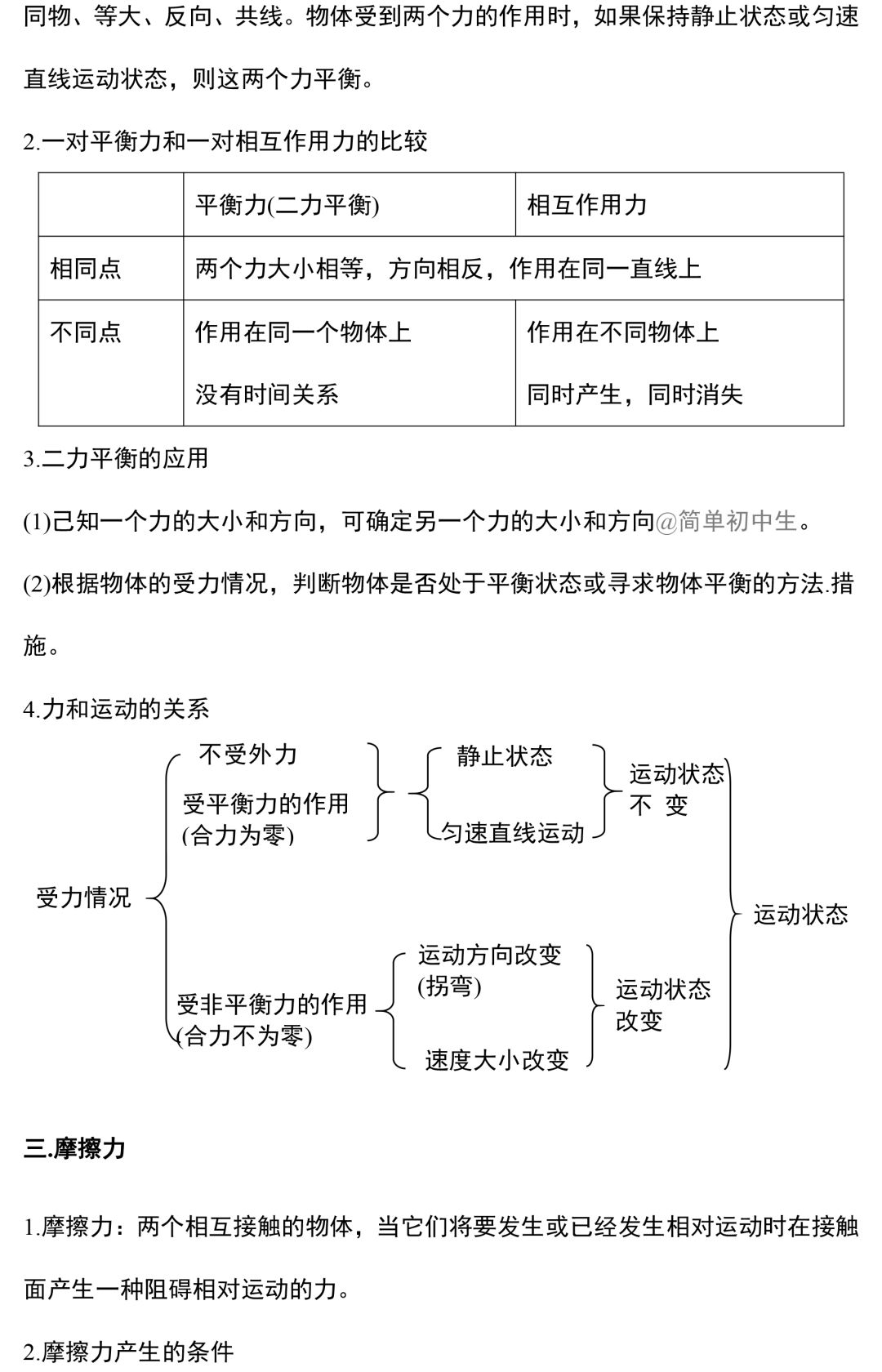 初中物理中考复习提纲 各章节复习知识点梳理 第149张