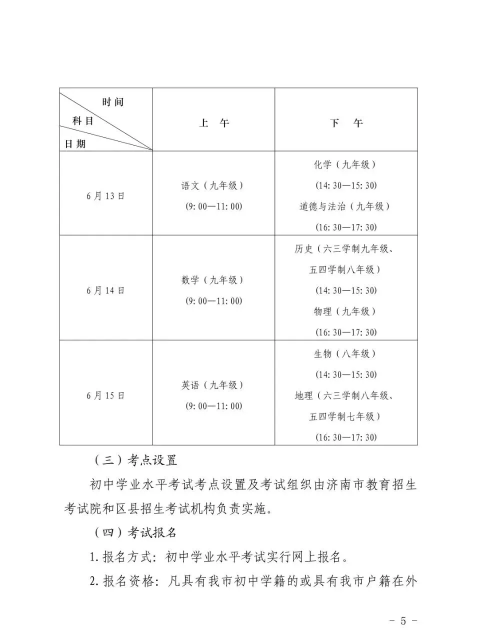 官宣:济南市2026年中考自主命题,不参加全省统一命题考试-第6张图片-四季读书网 官宣:济南市2026年中考自主命题,不参加全省统一命题考试-第6张图片-四季读书网