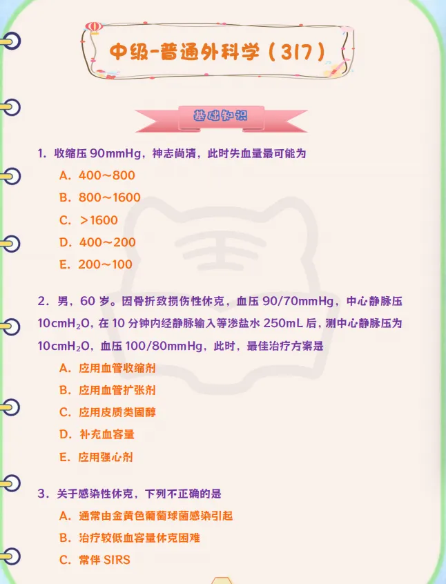普通外科主治医师历年真题-第1张图片-四季读书网