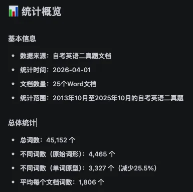 别怕、自考英语二13年真题只用过三千三百多个单词-第1张图片-四季读书网