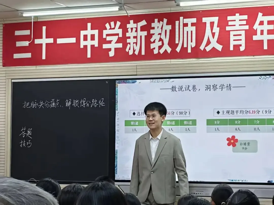 【31视角·教研】试卷讲评培新秀,AI赋能促提升——我校举办2025—2026学年度新教师及青年教师汇报课活动-第64张图片-四季读书网