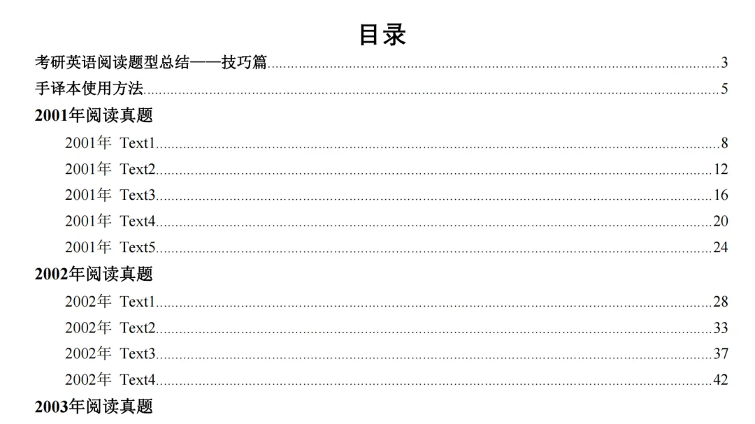 考研英语真题《手译本》(2001~2025年)英语一&英语二-第2张图片-四季读书网